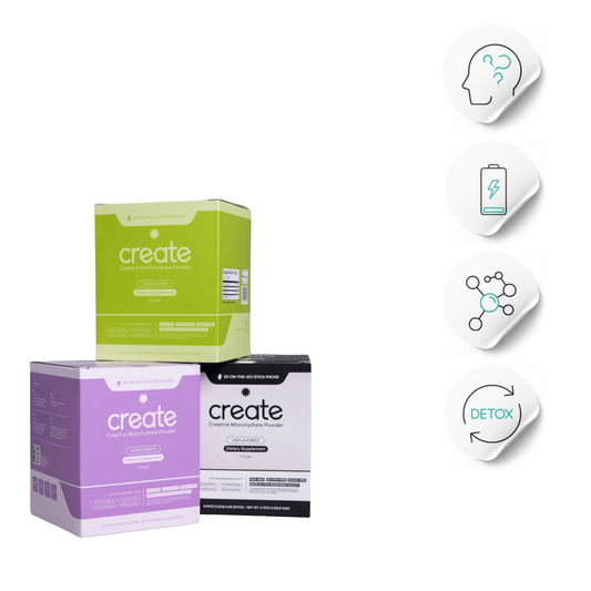 Back of box — supplement facts for creatine monohydrate 5 g