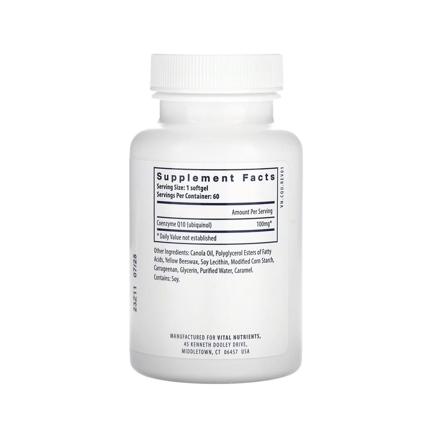 Ubiquinol CoQ10 | Fatigue and Energy Boost - Vital Nutrients - Long Covid Store