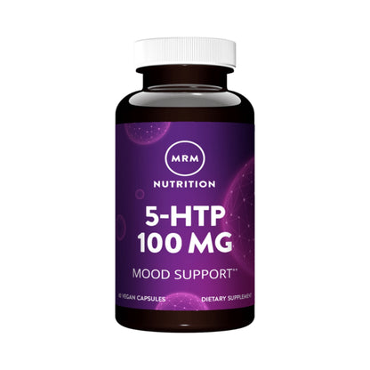 MRM Nutrition 5-HTP 100 mg on a white background