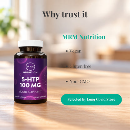 Why trust MRM Nutrition 5-HTP 100 mg: Vegan; Gluten free; Non-GMO