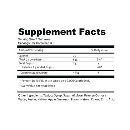 Core - Create Creatine Monohydrate Gummies | Fatigue and Energy Boost - Core Create - Long Covid Store