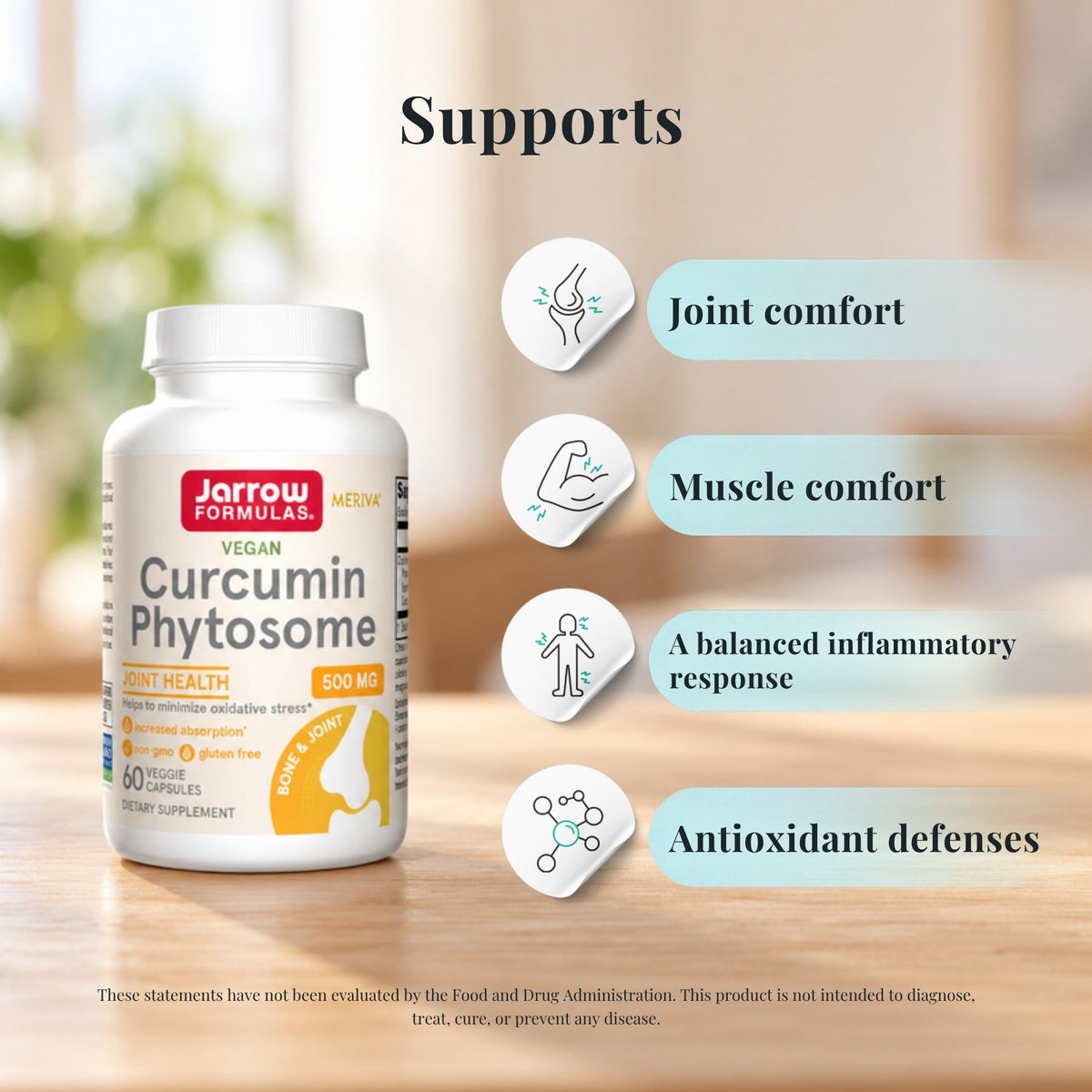 Curcumin Phytosome 500 mg | Joint & Mobility Support | Jarrow Formulas - Jarrow Formulas - Long Covid Store