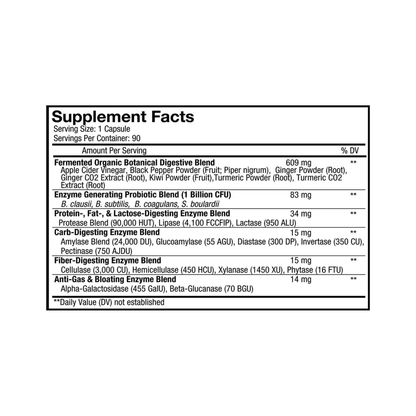 Fermented Digestive Enzymes | Inflammation and Gut Health - Codeage - Long Covid Store