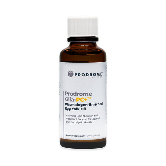 Prodrome Sciences Glia PC+ Egg Yolk Oil 120 mL on a white background