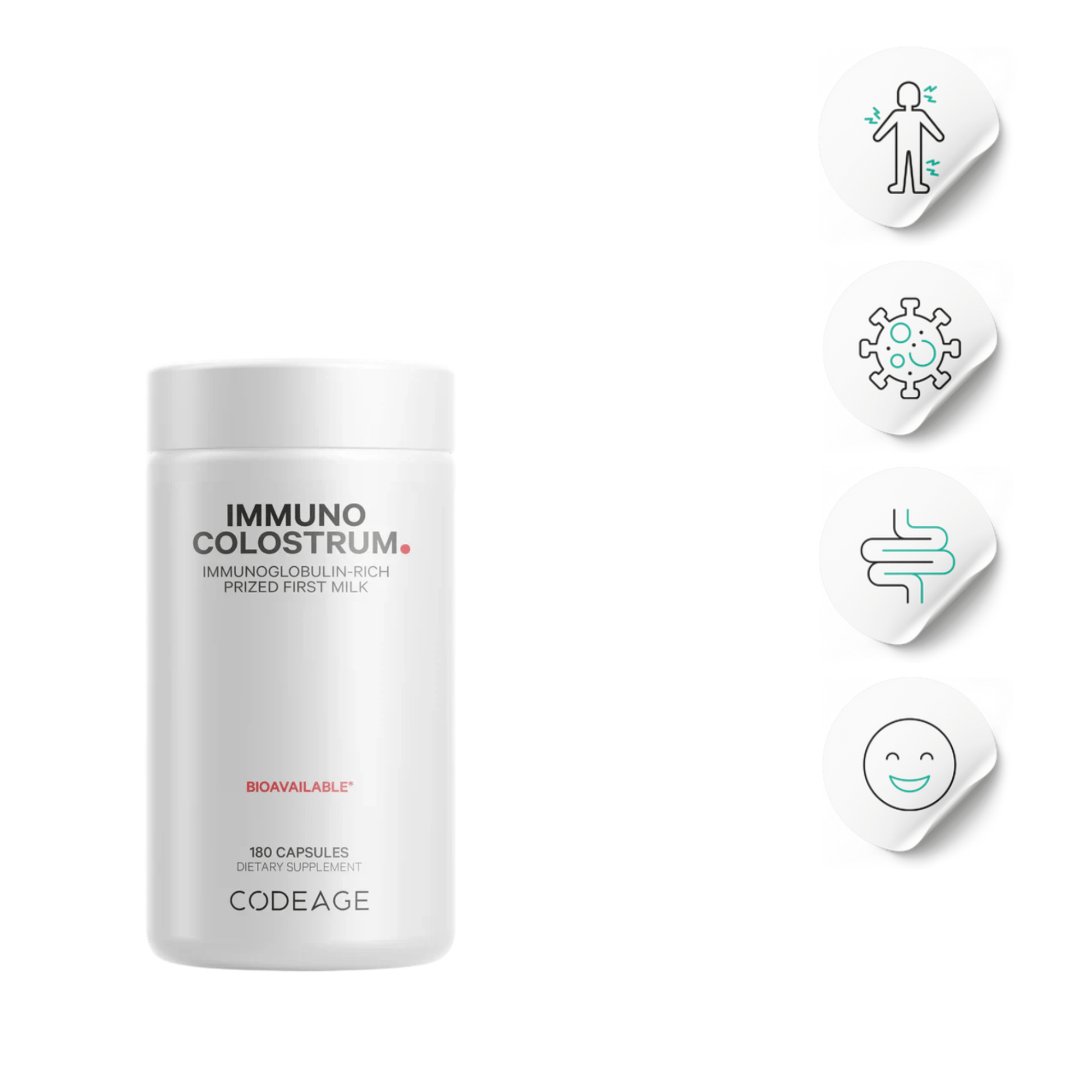 Immuno Colostrum | Gut Health and Immune Support - Codeage - Long Covid Store