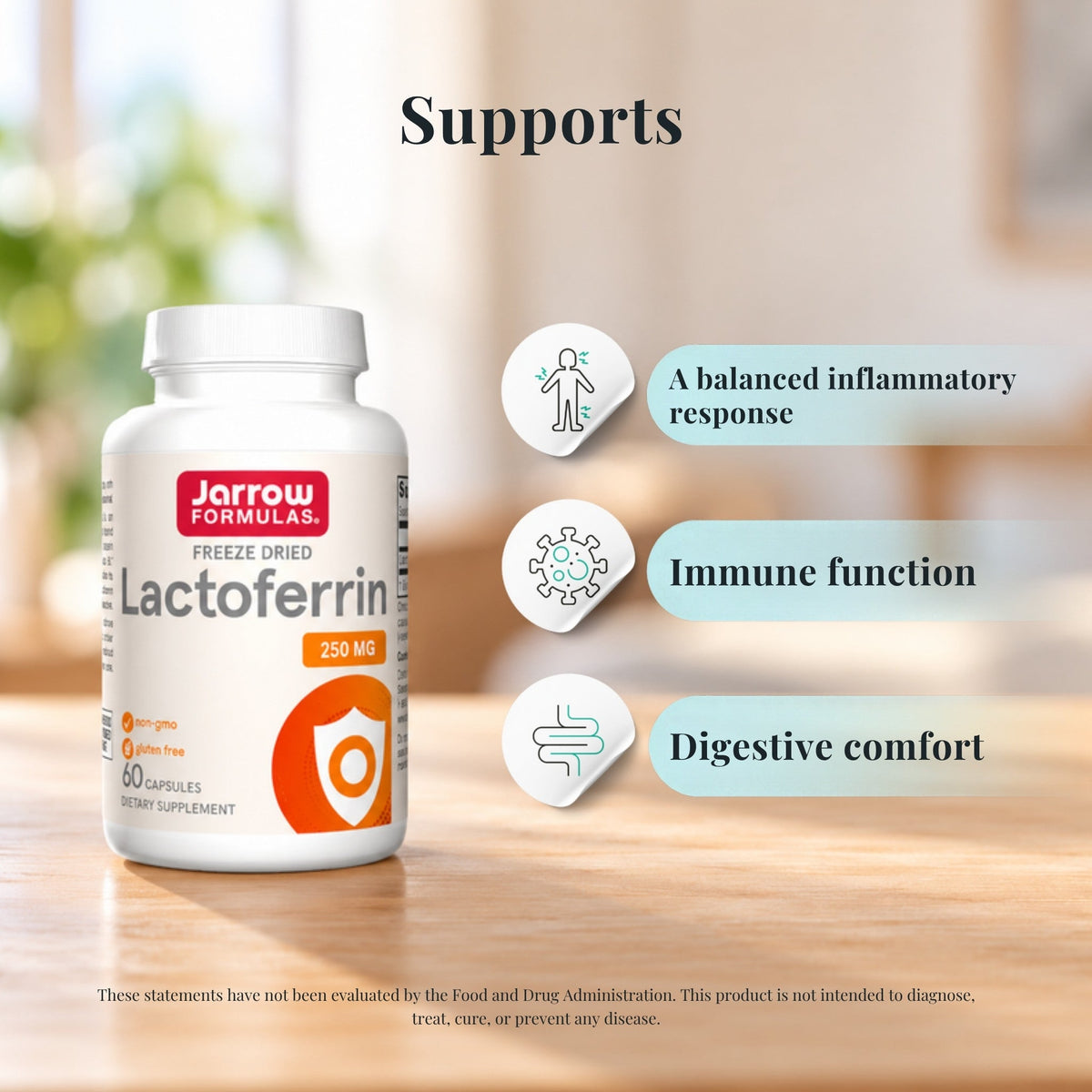 Lactoferrin | Immune & Gut Support | Jarrow Formulas - Jarrow Formulas - Long Covid Store