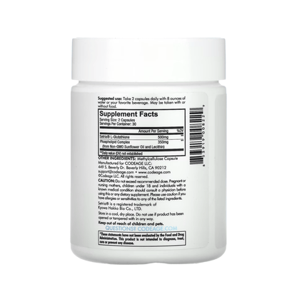 Liposomal Glutathione | Brain Fog and Detox - Codeage - Long Covid Store