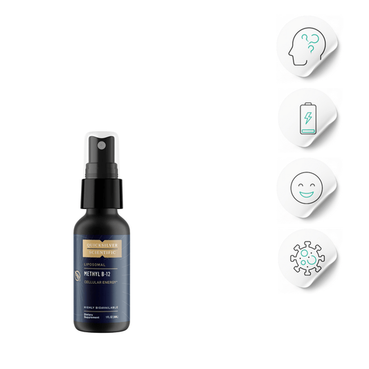 Liposomal Methyl B - 12 | Brain Fog and Energy - Quicksilver Scientific - Long Covid Store