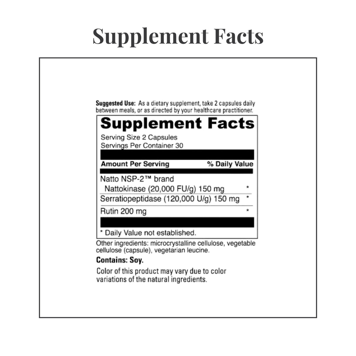 Nattokinase Plus | Circulation & Tissue Support | DaVinci Laboratories - DaVinci Laboratories - Long Covid Store