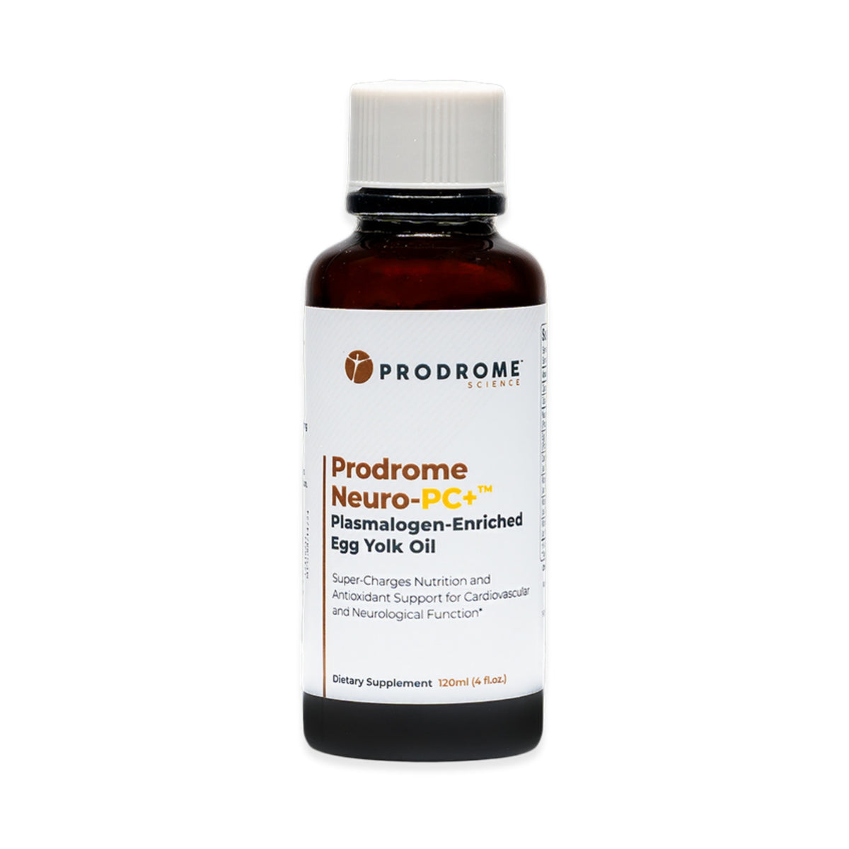Prodrome Sciences Neuro PC+ Egg Yolk Oil 120 mL on a white background