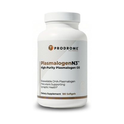 Prodrome Sciences PlasmalogenN3 Softgels on a white background
