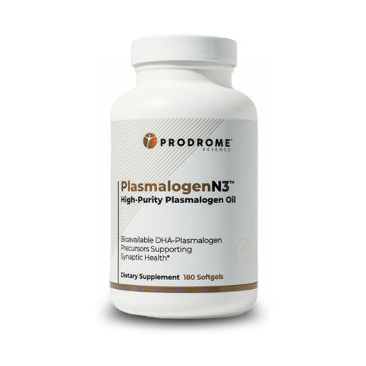 Prodrome Sciences PlasmalogenN3 Softgels on a white background