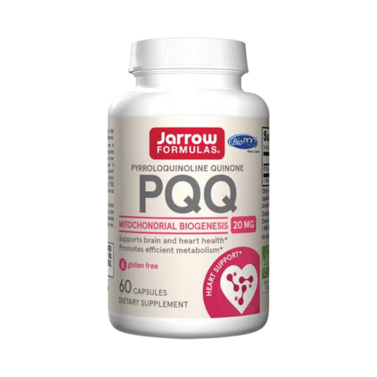 Jarrow Formulas PQQ 20 mg on a white background