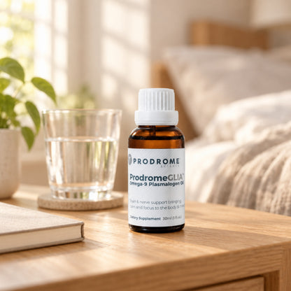 ProdromeGlia Oil 30 mL by Prodrome Sciences on a table at home