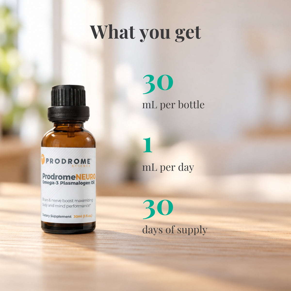 ProdromeNeuro Oil 30 mL by Prodrome Sciences: 30 mL per bottle, 1 mL per day, 30 days of supply