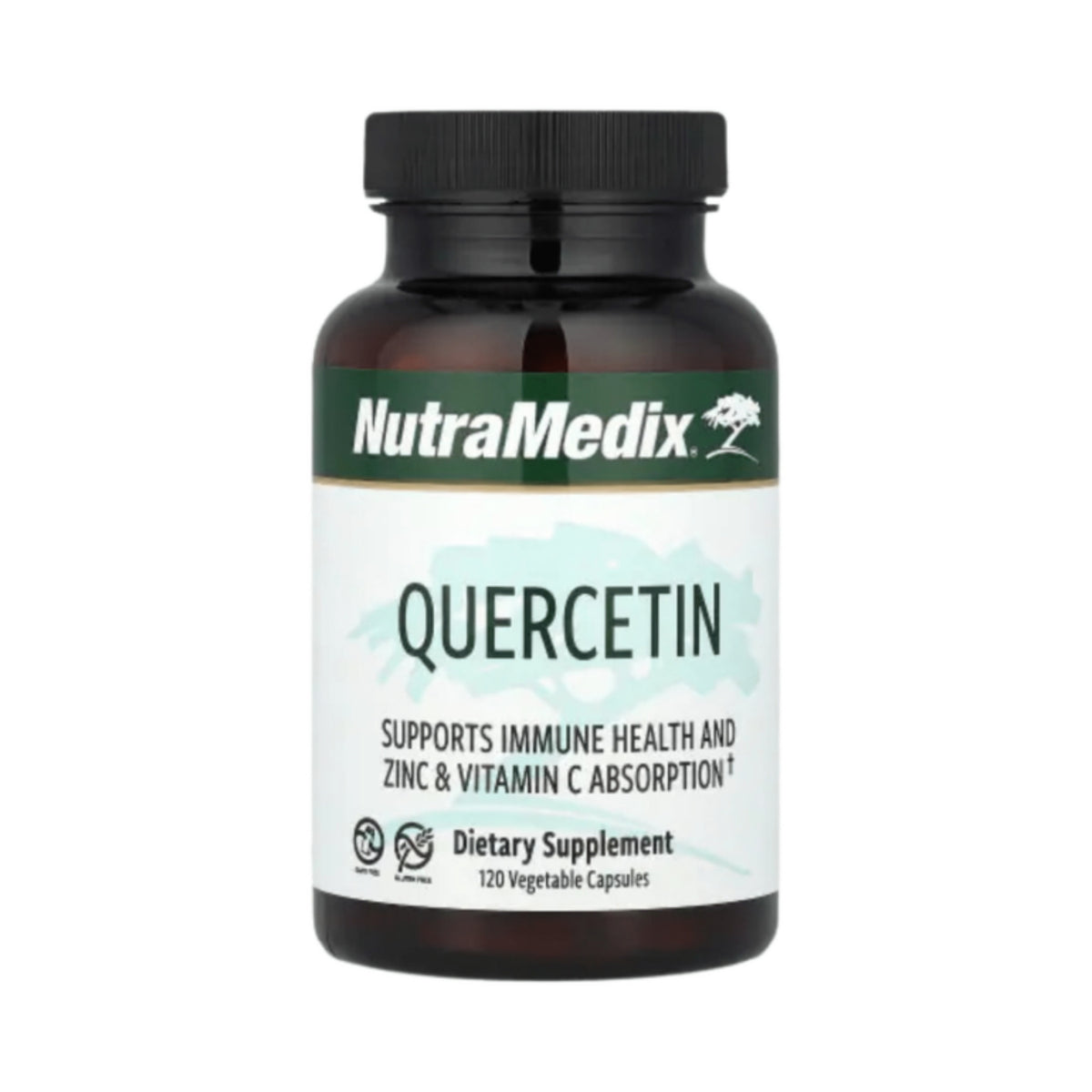 NutraMedix Quercetin 500 mg on a white background