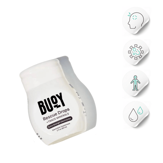 Rescue Drops + Trace Minerals | Headache, Fatigue, Hydration - Buoy - Long Covid Store