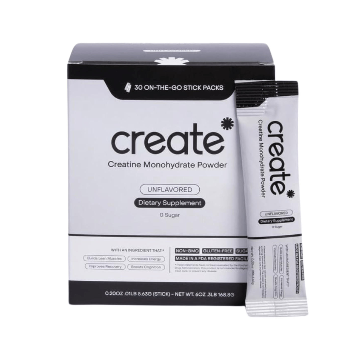 Single Serve Creatine Powder | Fatigue and Energy Boost - Core Create - Long Covid Store