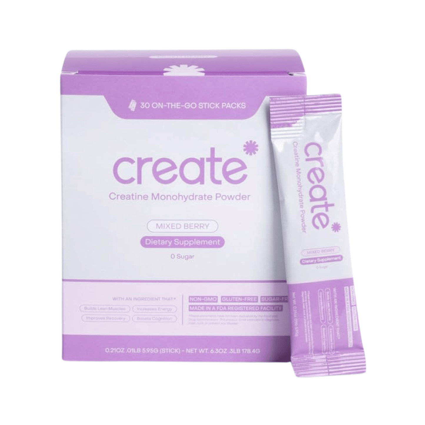 Single Serve Creatine Powder | Fatigue and Energy Boost - Core Create - Long Covid Store