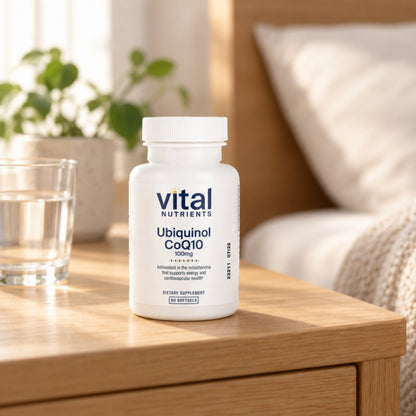 Ubiquinol CoQ10 100 mg | Cellular Energy Support | Vital Nutrients - Vital Nutrients - Long Covid Store