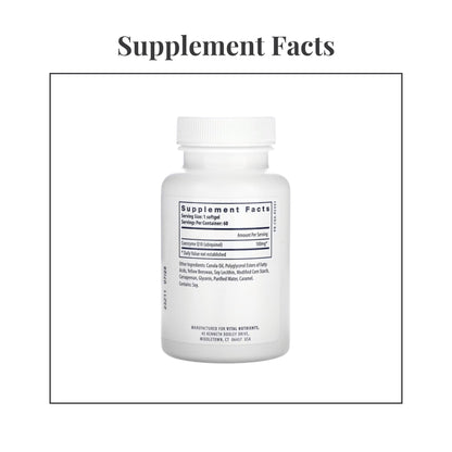 Ubiquinol CoQ10 100 mg | Cellular Energy Support | Vital Nutrients - Vital Nutrients - Long Covid Store