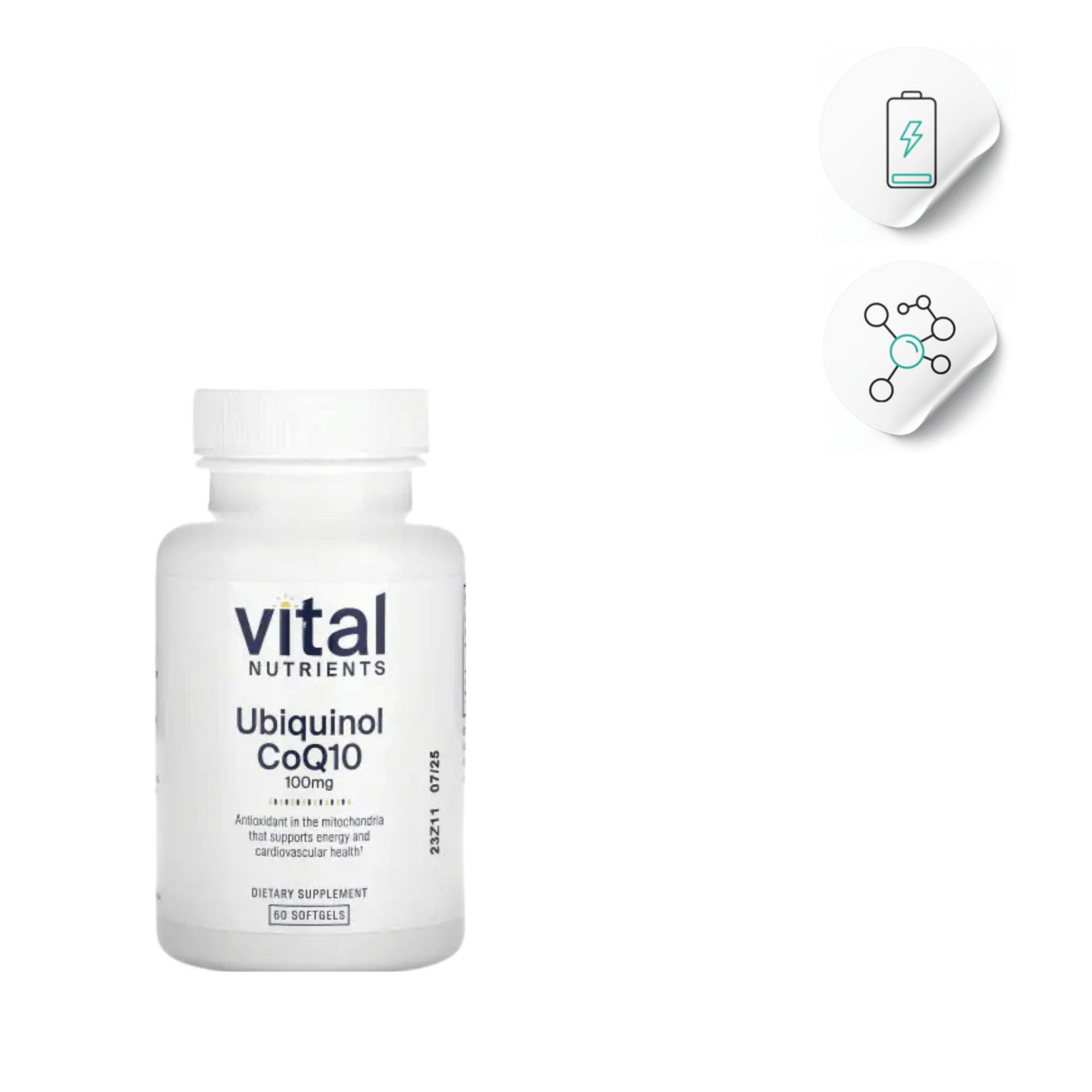 Ubiquinol CoQ10 | Fatigue and Energy Boost - Vital Nutrients - Long Covid Store