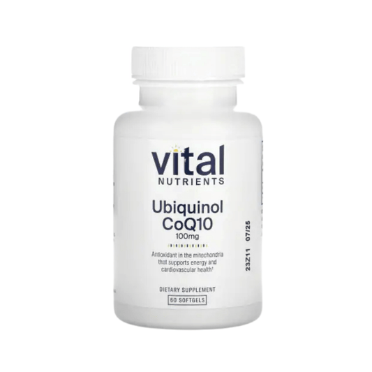Ubiquinol CoQ10 | Fatigue and Energy Boost - Vital Nutrients - Long Covid Store