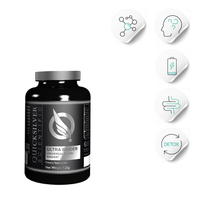 Ultra Binder, Universal Toxin Binder | Brain Fog, Inflammation and Gut Health - Quicksilver Scientific - Long Covid Store