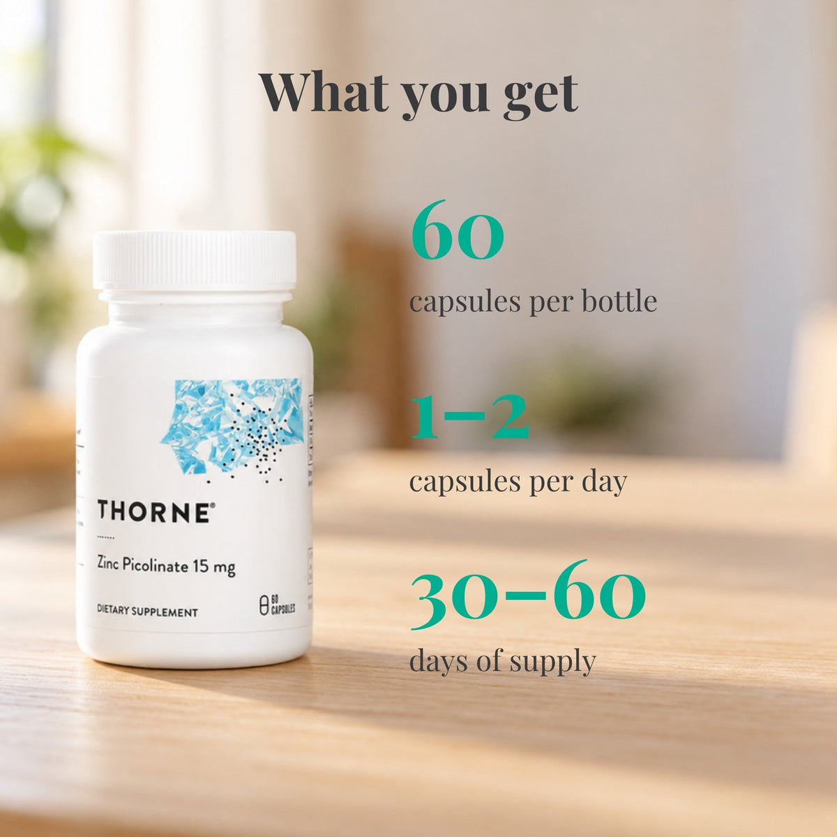 Zinc Picolinate 15mg | Immune Support - Thorne - Long Covid Store